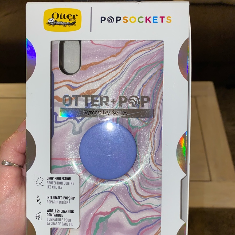 iPhone XS Max otterbox popsocket